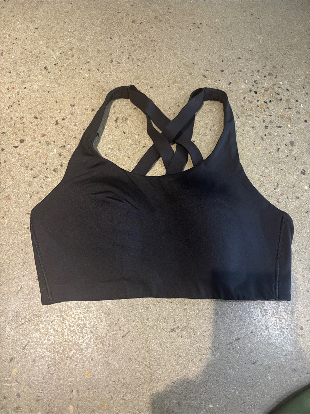 lululemon athletica Black Strappy Cross-Back Sports Bra